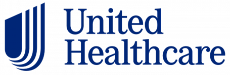 United Healthcare logo with a blue shield-like emblem on the left and the words United Healthcare in blue text on the right.